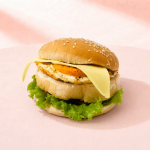 Egg Omelette Burger